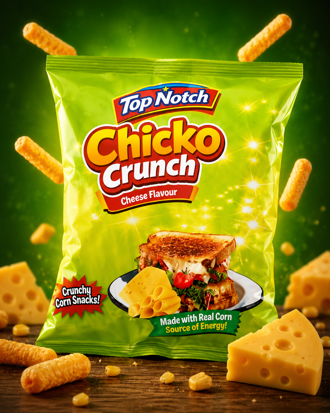 Chicko Crunch — Cheese front