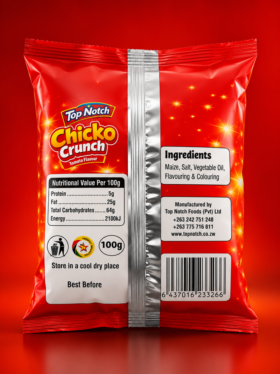 Chicko Crunch — Tomato back